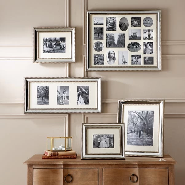 Dorma Champagne 17 Aperture Mirrored Photo Frame - Image 2