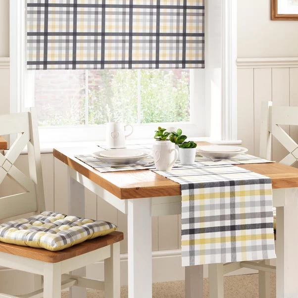 Dunelm Square Ochre Seat Pad - Image 3