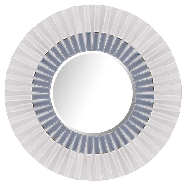Milton Manor Surrey Round Wall Mirror, Blue 80cm - Image 4