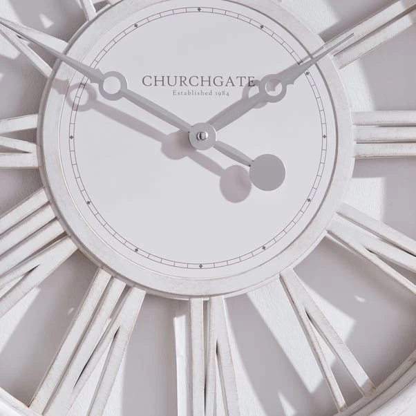 Dunelm Numeral 51cm Wall Clock Cream - Image 2