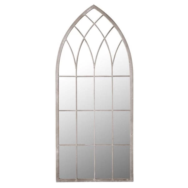 Milton Manor Chapel Distressed Bronze Outdoor Window Mirror, 161x72cm - Image 2
