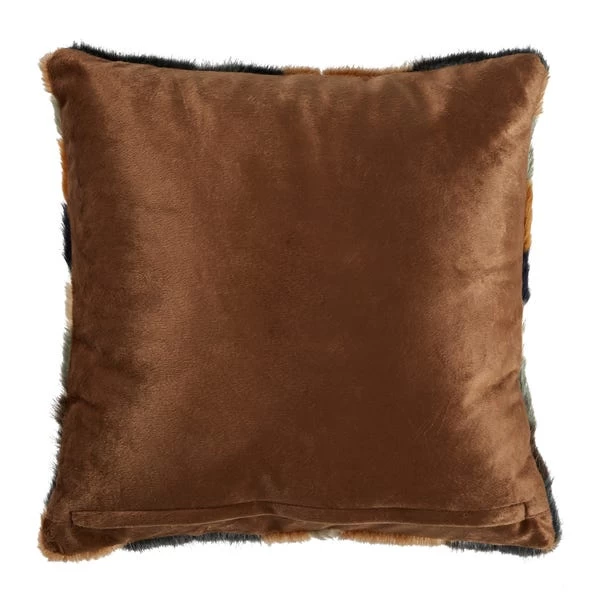 Dunelm Eska Zigzag Faux Fur Cushion - Image 4