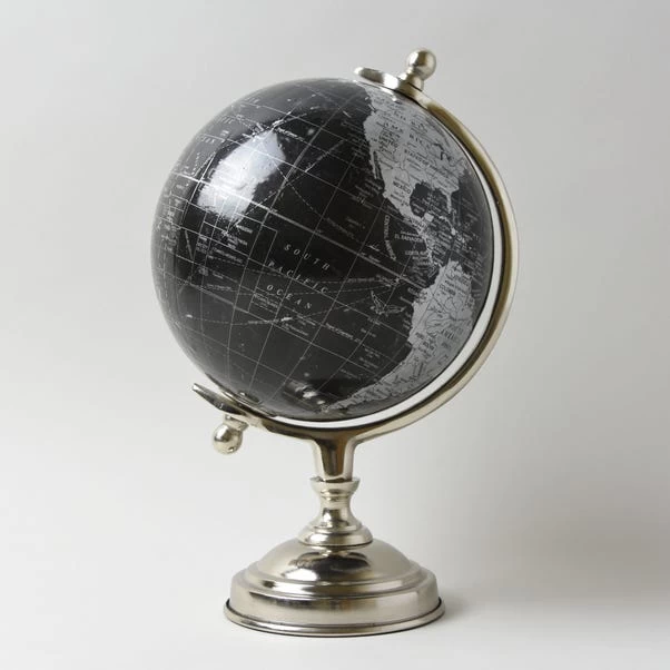 Decor Black And Silver Globe - Image 2