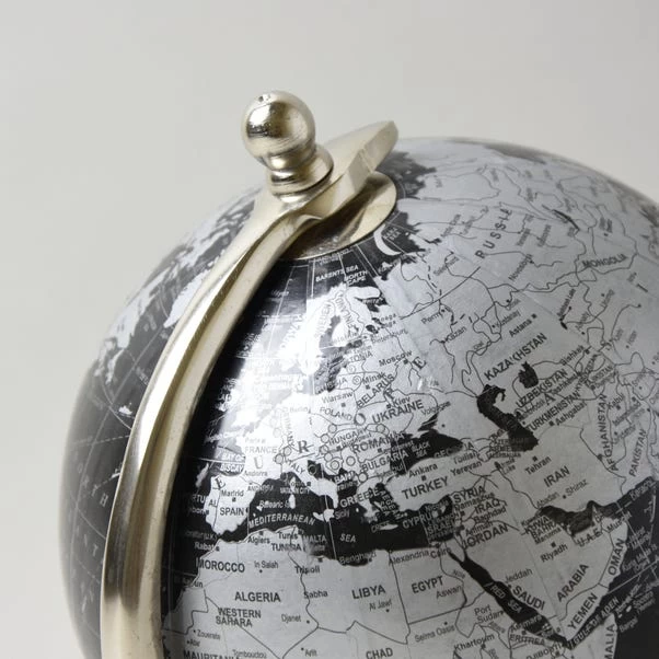 Decor Black And Silver Globe - Image 4