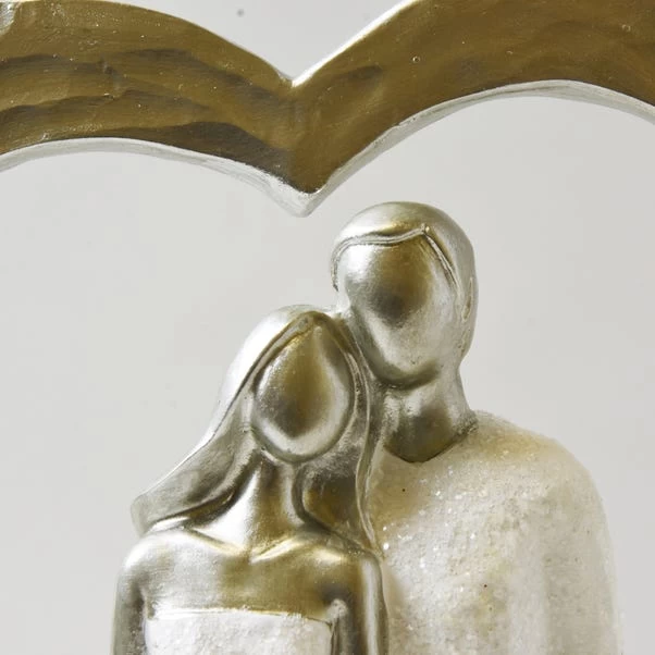 Dunelm Couple In Heart Sculpture - Image 2