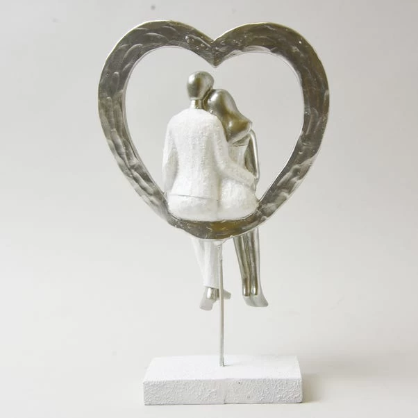 Dunelm Couple In Heart Sculpture - Image 3