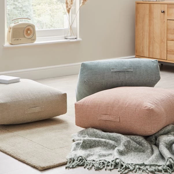 Chenille Natural Slub Floor Cushion - Image 4