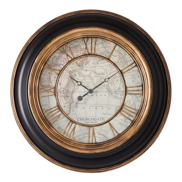 Dunelm Antique Map Clock 55cm - Image 4