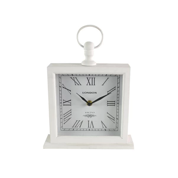 Dunelm Large White Mantel Clock