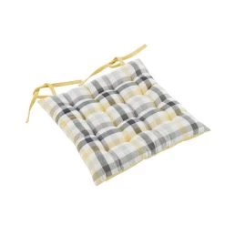 Dunelm Square Ochre Seat Pad