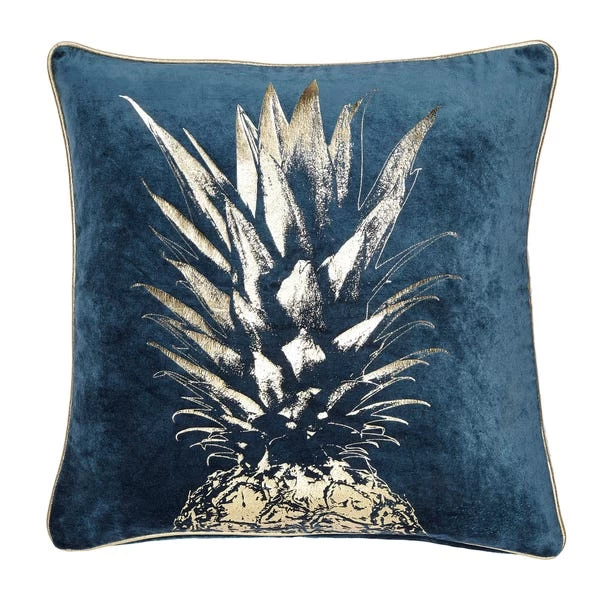 Dunelm Pineapple Foil Cushion