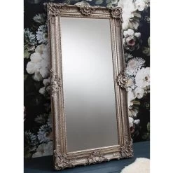Cedar & Sage Brookfield Leaner Mirror, Silver 177x88cm