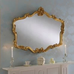Yearn Mirrors Yearn Decorative Mirror, Gold 107x81cm