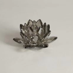 5A Fifth Avenue Smoked Crystal Tealight Holder