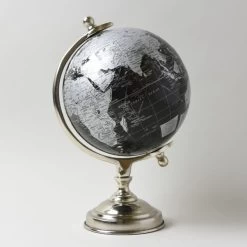 Decor Black And Silver Globe