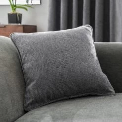 Luxury Collection Oxford Grey Chenille Cushion