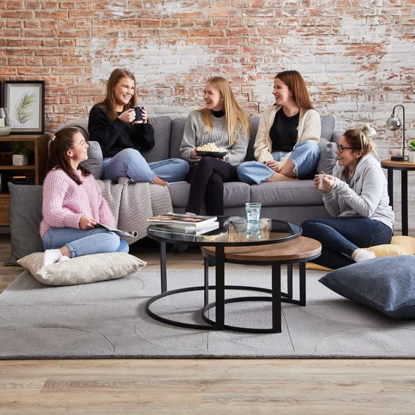 Dunelm Easton Dobby Floor Cushion - Image 6