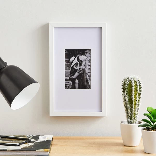 Dunelm White Oversized Mount Frame 6" X 4" (15cm X 10cm)