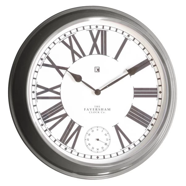 Cedar & Sage Kirby Clock Light Grey 52cm