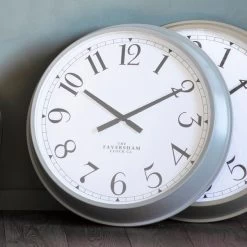 Cedar & Sage Cresco Clock Fossil Grey 68cm