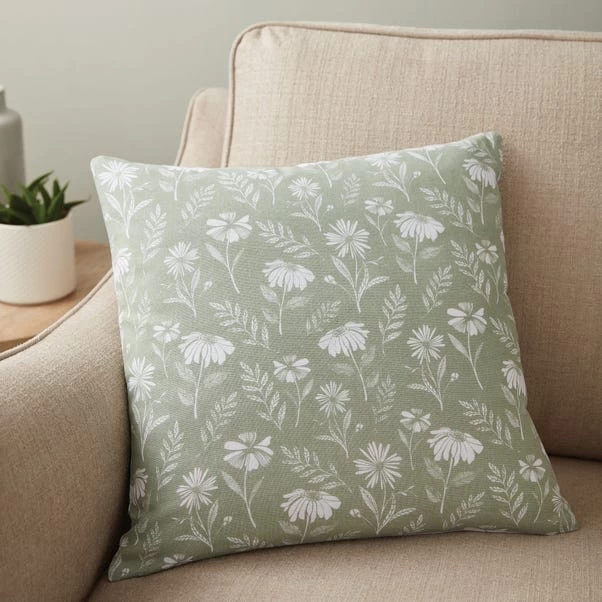 Dunelm Timeless Floral Print Cushion Cover