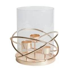 Dorma Circle Champagne 3 Tealight Holder