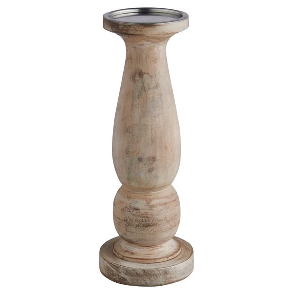 Dunelm Churchgate Turned Wood Candlestick 35cm - Image 5