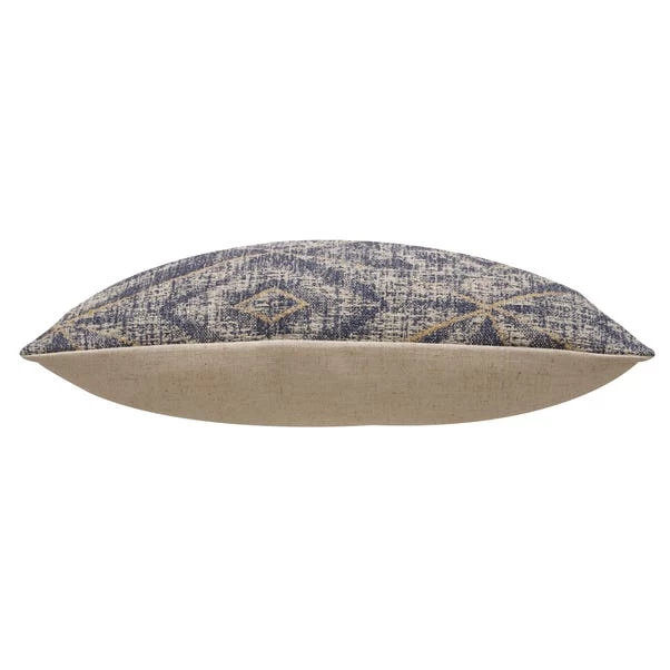 Dunelm Geo Diamond Navy Cushion Cover - Image 5