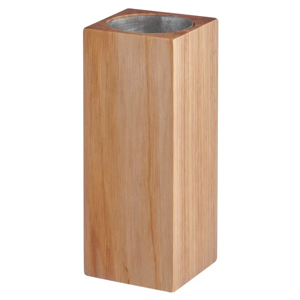 The Edited Life Ash Wood Cuboid Candle Holder - Image 4