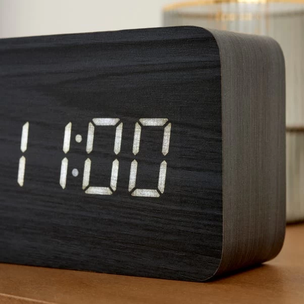 Dunelm Modern Digital LED Alarm Clock - Image 2