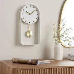 Dunelm Metal Pendulum Clock