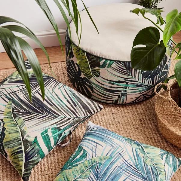 Dunelm Palm Print Floor Cushion - Image 5