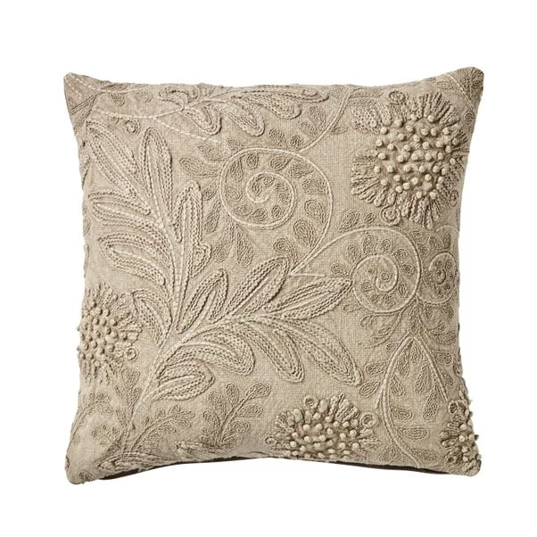 Churchgate Hemington Washed Embroidered Cushion
