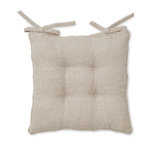 Dunelm Pack Of 2 - Natural 4 Stitch Bondi Seat Pads - Image 2