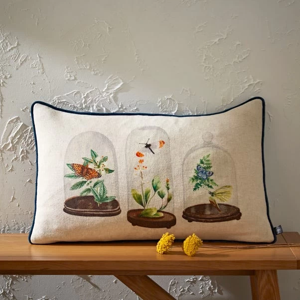 Natural History Museum Cloches Boudoir Cushion - Image 2