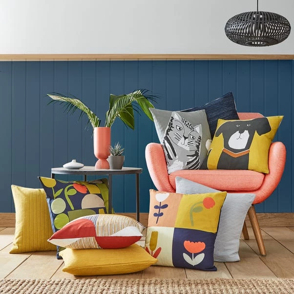 Elements Floral Geo Cushion - Image 5