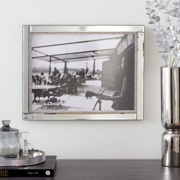 Dunelm Diamante Photo Frame 16" X 12" (30cm X 40cm)