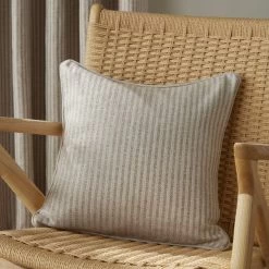 Dunelm Churchgate Herringbone Natural Cushion