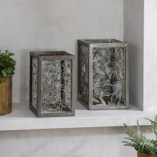 Cedar & Sage Kingswood Lantern Natural Grey