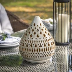 Cedar & Sage Mascalls Lantern Porcelain Grey