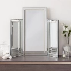 Dunelm Diamante Dressing Table Mirror, 55x68cm