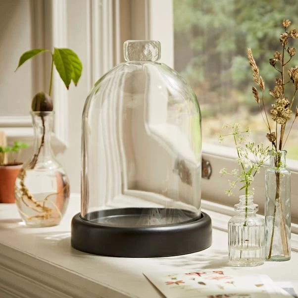 Dunelm Black Mango Wood Cloche - Image 5