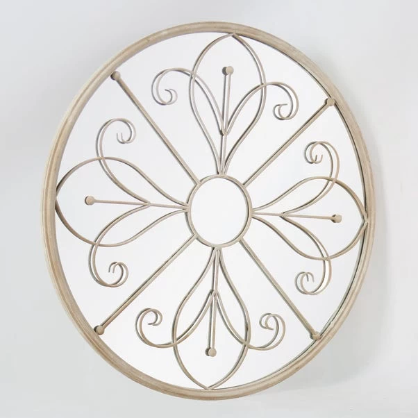 Dunelm Summer Orchid Round Garden Mirror, 90cm - Image 4