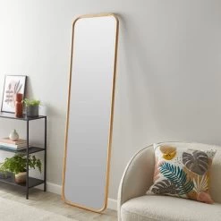 Dunelm Pine Rounded 170cm X 40cm Full Length Mirror