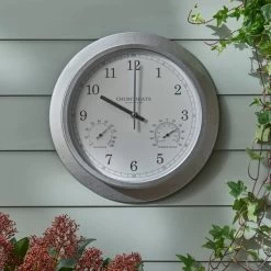 Indoor Outdoor Churchgate Galvanised Clock 35cm