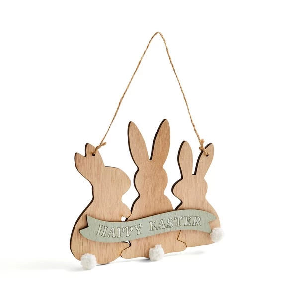 Dunelm Happy Easter Wooden Sign - Image 3