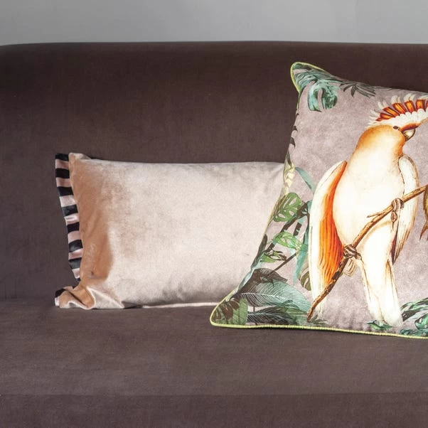 Cedar & Sage Oxford Stripe Velvet Cushion - Image 2