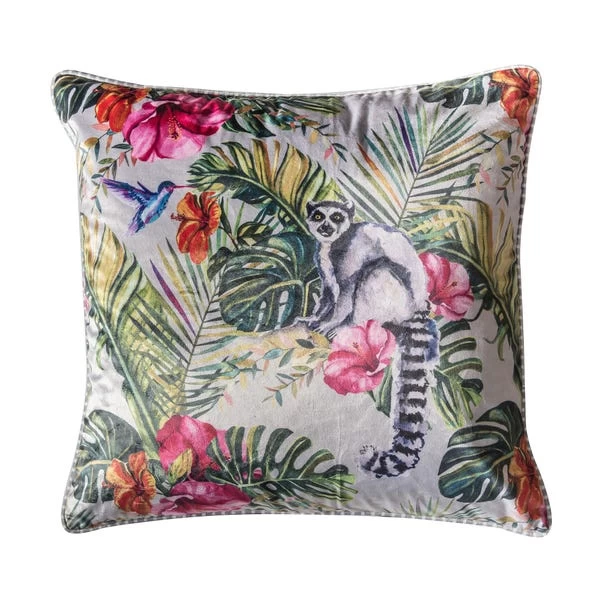 Cedar & Sage Tropical Lemur Velvet Cushion - Image 2