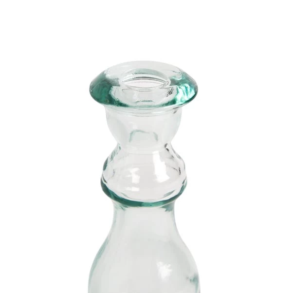 Dunelm Recycled Glass Candle Holder Clear - Image 3