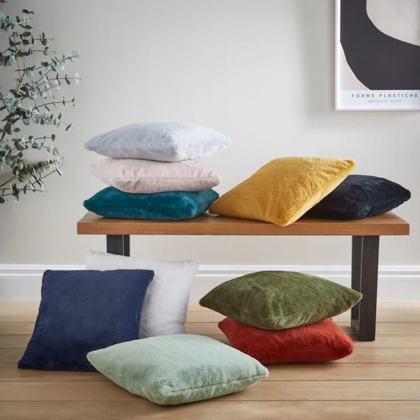 Dunelm Adeline Faux Fur Cushion Cover - Image 5